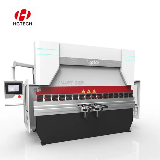 Dobladora de tubos hidráulica automática CNC inteligente serie SSP de Hgstar para perfiles de acero y metal.